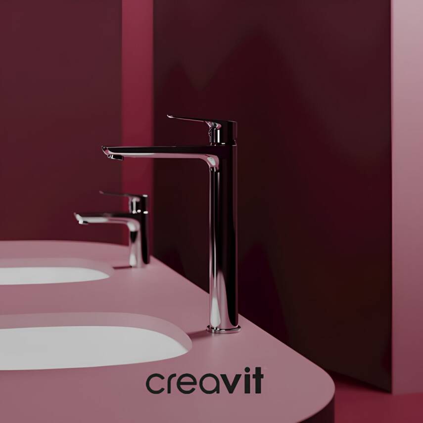 Creavit Solo Krom Uzun Lavabo Bataryası SO6500 - 3