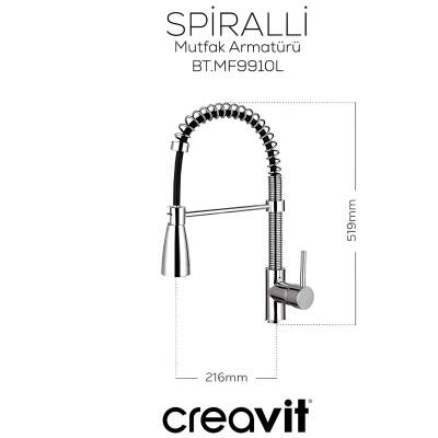 Creavit Spiralli Mutfak Armatürü MF9910L - 4