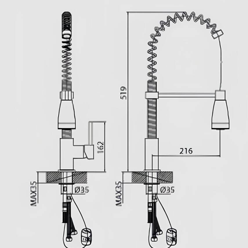 Creavit Spiralli Mutfak Armatürü MF9910L - 5