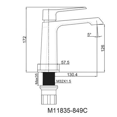 Creavit Stark Krom Lavabo Armatürü SK1500 - 4