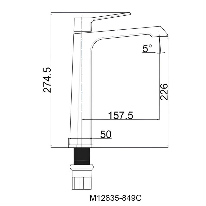 Creavit Stark Krom Uzun Lavabo Armatürü SK6500 - 3