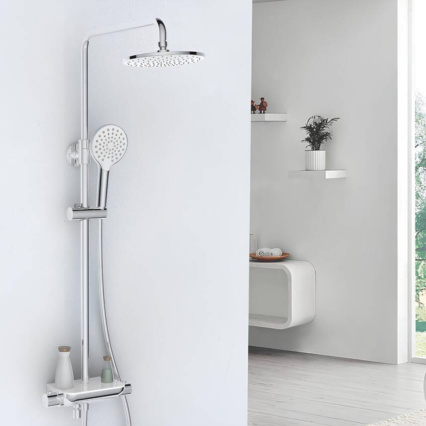 Creavit Termostatlı Krom Tepe Duş Sistemi SH510 - 2