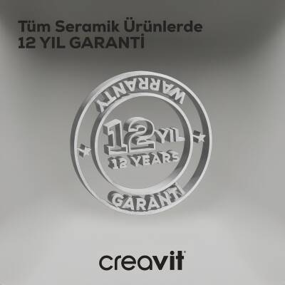 Creavit Terra Kanallı Beyaz Asma Klozet TP325, Creavit Terra Gömme Rezervuar Seti - 8