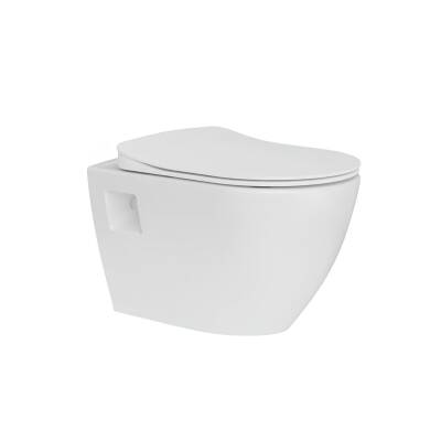 Creavit Terra Kanalsız Beyaz Asma Klozet TP329, Creavit Terra Duck Yavaş Kapak - 5