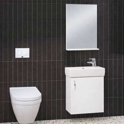 Denko Minica 50 Cm Beyaz Banyo Dolabı Takımı - 2