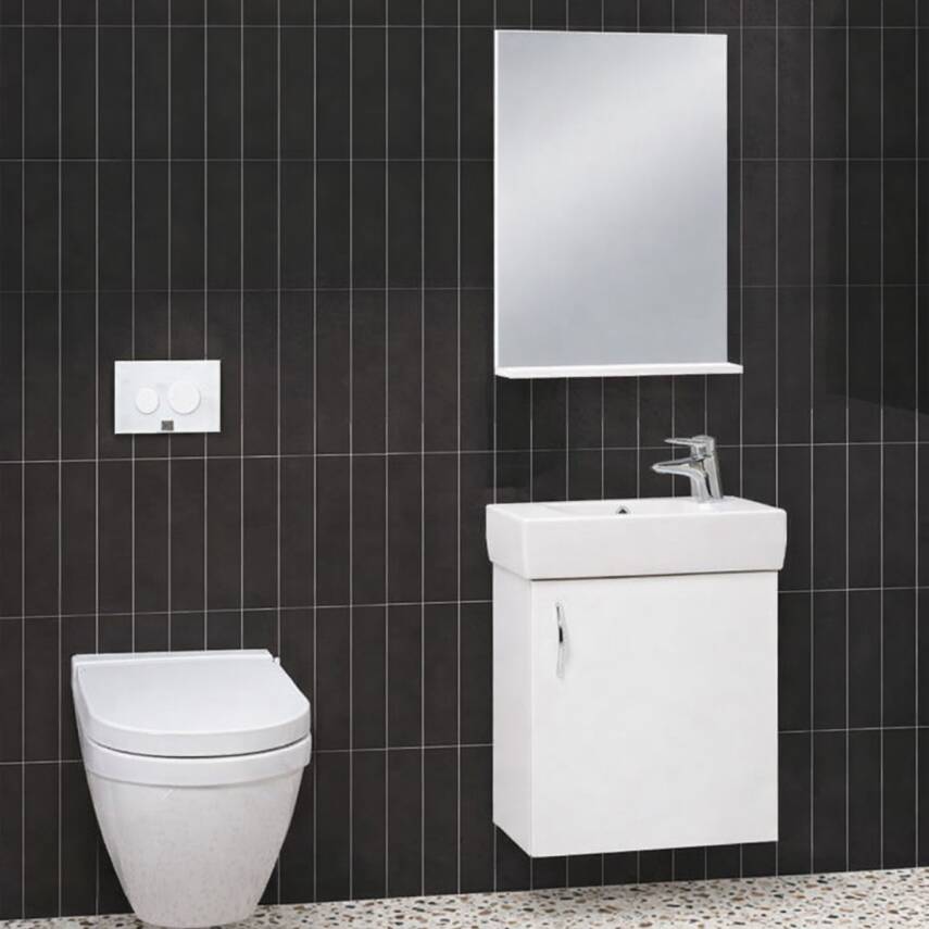 Denko Minica 50 Cm Beyaz Banyo Dolabı Takımı - 2