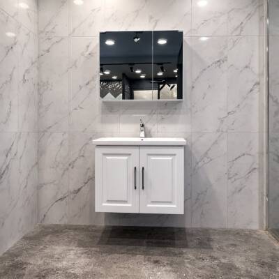 Denko Royal 80 cm Beyaz Banyo Dolabı Takımı - 2