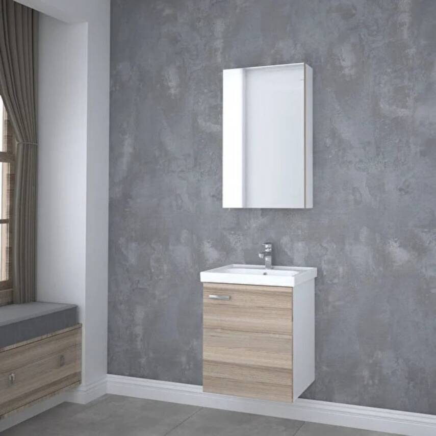 Denko Terra 50 Cm Alize Banyo Dolabı Takımı - 1