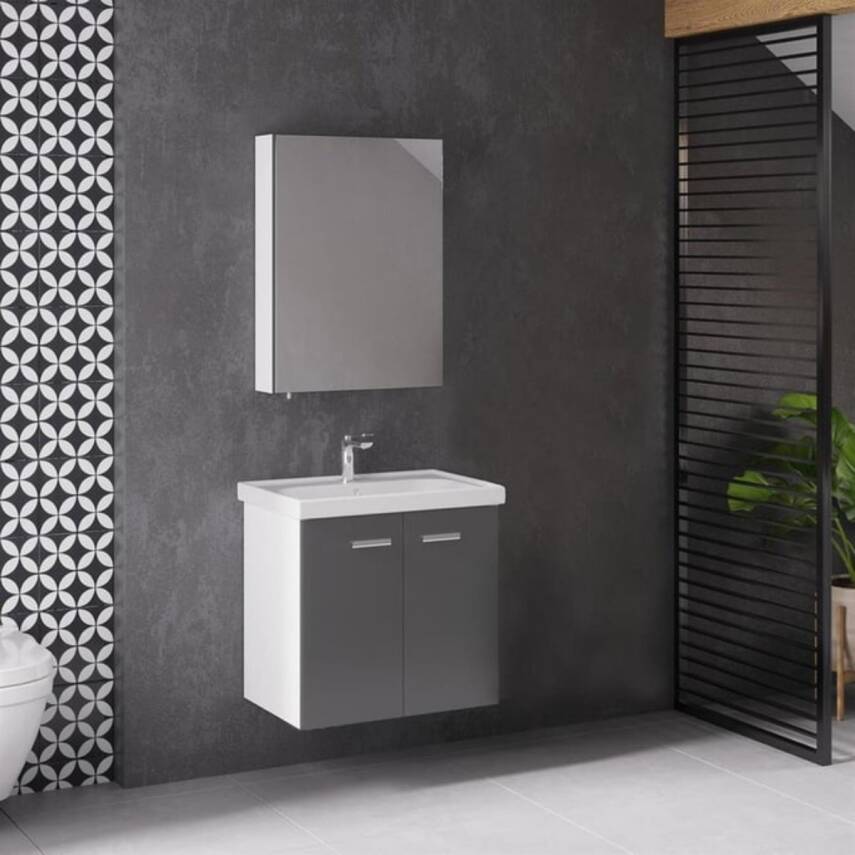 Denko Terra 60 Cm Alize Banyo Dolabı Takımı - 1