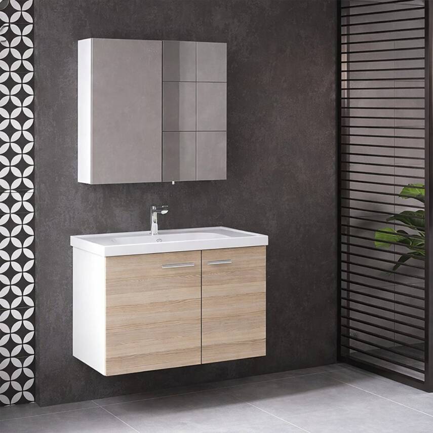 Denko Terra 80 Cm Alize Banyo Dolabı Takımı - 1