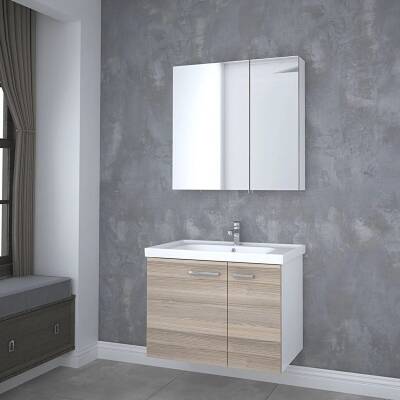 Denko Terra 80 Cm Alize Banyo Dolabı Takımı - 2