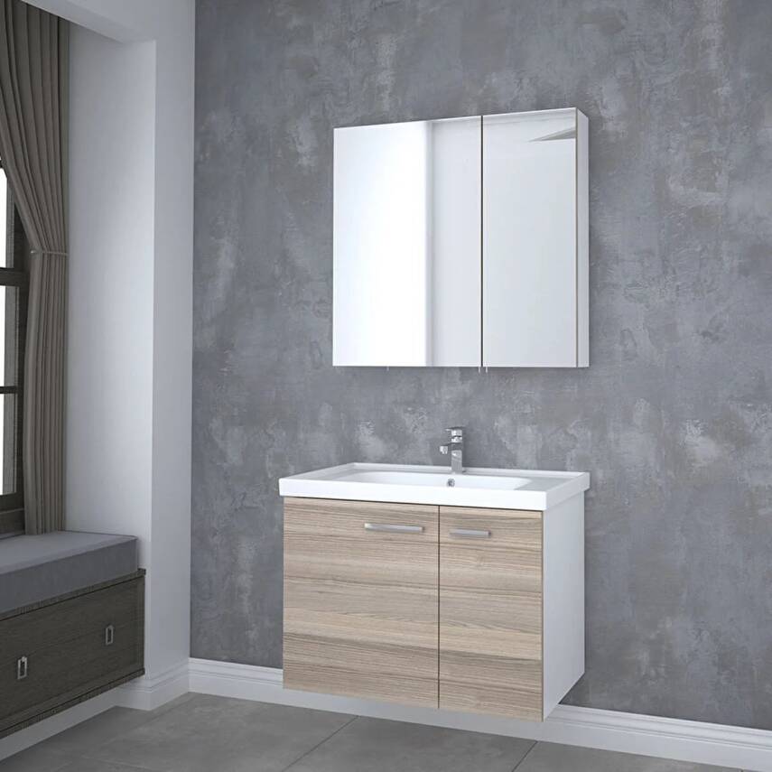 Denko Terra 80 Cm Alize Banyo Dolabı Takımı - 2