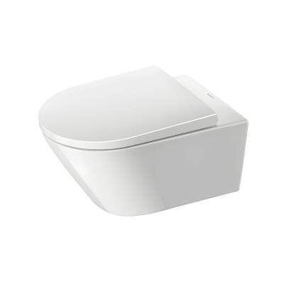 Duravit D-Neo Rimless Beyaz Asma Klozet 45773900A1, Duravit Duroplast Yavaş Kapak