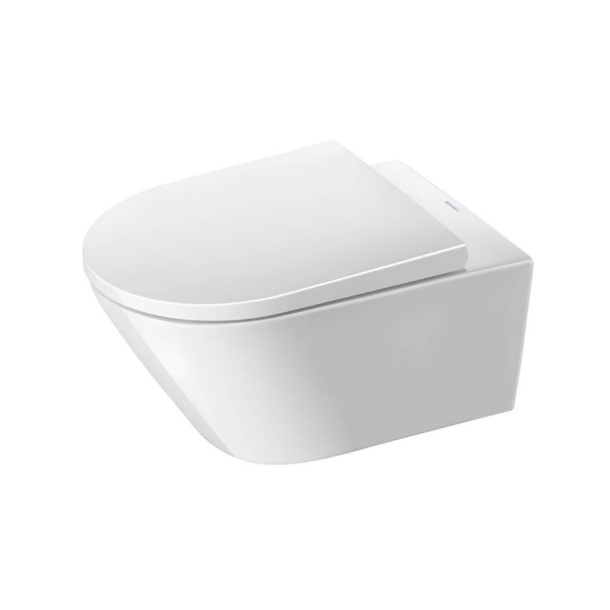 Duravit D-Neo Rimless Beyaz Asma Klozet 45773900A1, Duravit Duroplast Yavaş Kapak - 1
