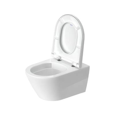 Duravit D-Neo Rimless Beyaz Asma Klozet 45773900A1, Duravit Duroplast Yavaş Kapak - 4