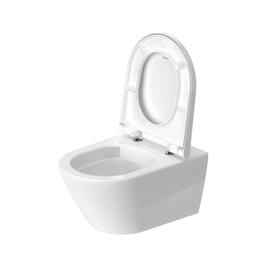Duravit D-Neo Rimless Beyaz Asma Klozet 45773900A1, Duravit Duroplast Yavaş Kapak - 4