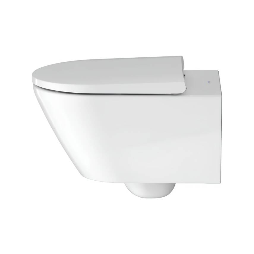 Duravit D-Neo Rimless Beyaz Asma Klozet 45773900A1, Duravit Duroplast Yavaş Kapak - 6