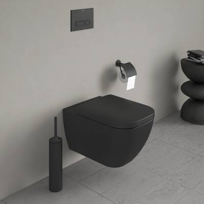 Duravit D-Neo Rimless Mat Antrasit Asma Klozet 2577398975, Duravit Duroplast Yavaş Kapak