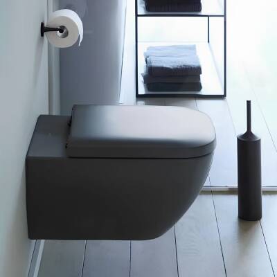 Duravit D-Neo Rimless Mat Antrasit Asma Klozet 2577398975, Duravit Duroplast Yavaş Kapak - 3