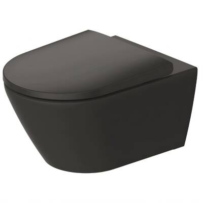 Duravit D-Neo Rimless Mat Antrasit Asma Klozet 2577398975, Duravit Duroplast Yavaş Kapak - 6