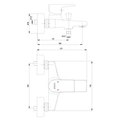 Eca Dalia Krom Banyo Bataryası 102102488 - 2