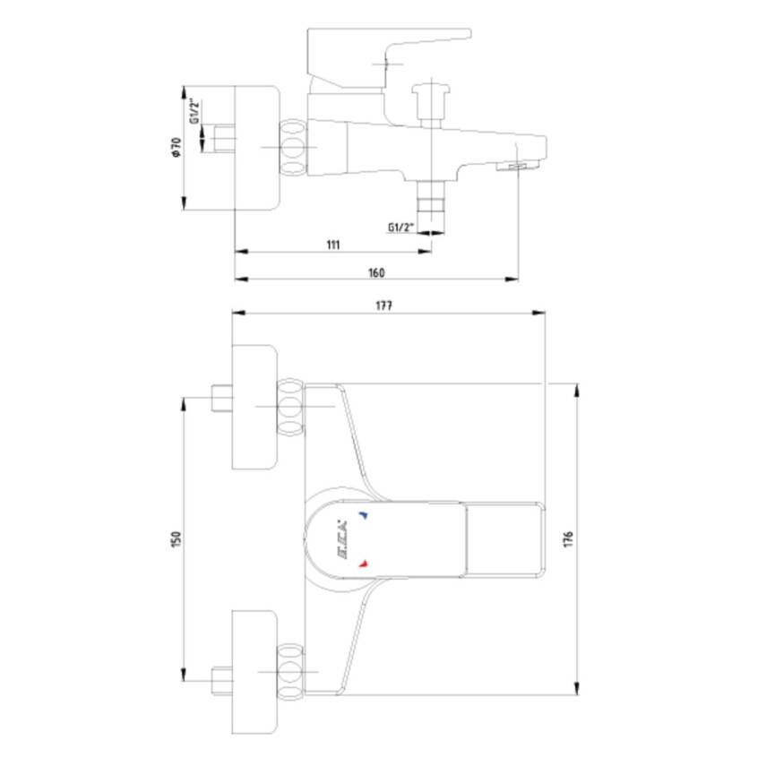 Eca Dalia Krom Banyo Bataryası 102102488 - 2