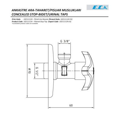 Eca Filtreli Ara Musluk 102111124 - 2