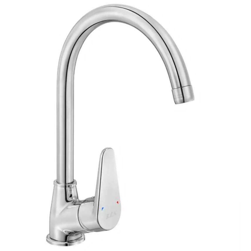 Eca Spylos Krom Kuğu Lavabo - Banyo - Kuğu Eviye Bataryası 3'lü Set 102188126-102102494-102118136 - 6