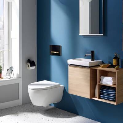 Geberit Icon Rimfree Beyaz Asma Klozet 501.659.00.1, Geberit Duroplast Yavaş Kapak