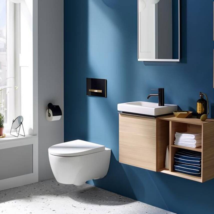 Geberit Icon Rimfree Beyaz Asma Klozet 501.659.00.1, Geberit Duroplast Yavaş Kapak - 1