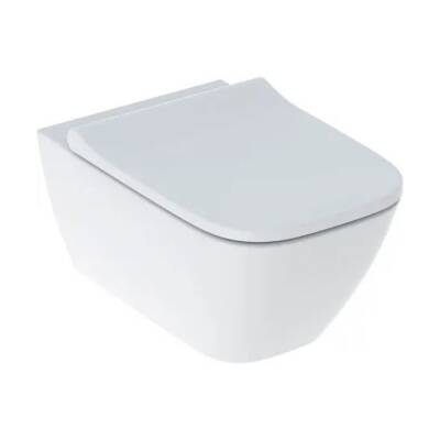 Geberit Smyle Square Rimfree Beyaz Asma Klozet 501.668.00.1, Geberit Duroplast Yavaş Kapak