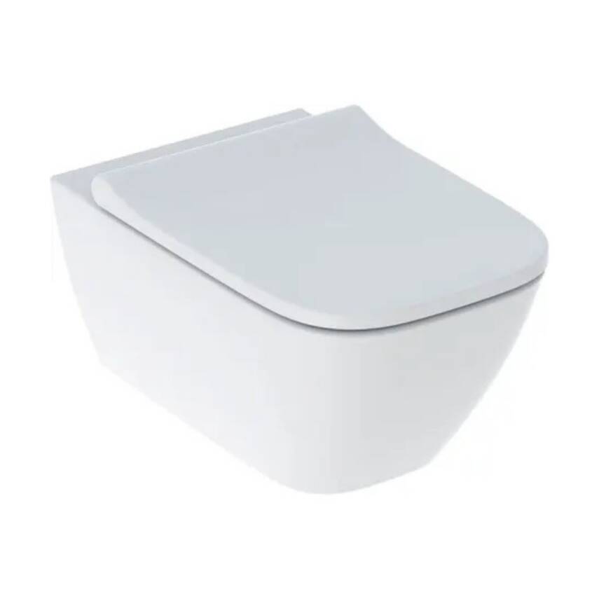 Geberit Smyle Square Rimfree Beyaz Asma Klozet 501.668.00.1, Geberit Duroplast Yavaş Kapak - 1