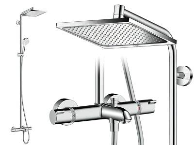 Hansgrohe Crometta 240 Duş Kolonu ve Termostatik Banyo Bataryası 27298000 - 2