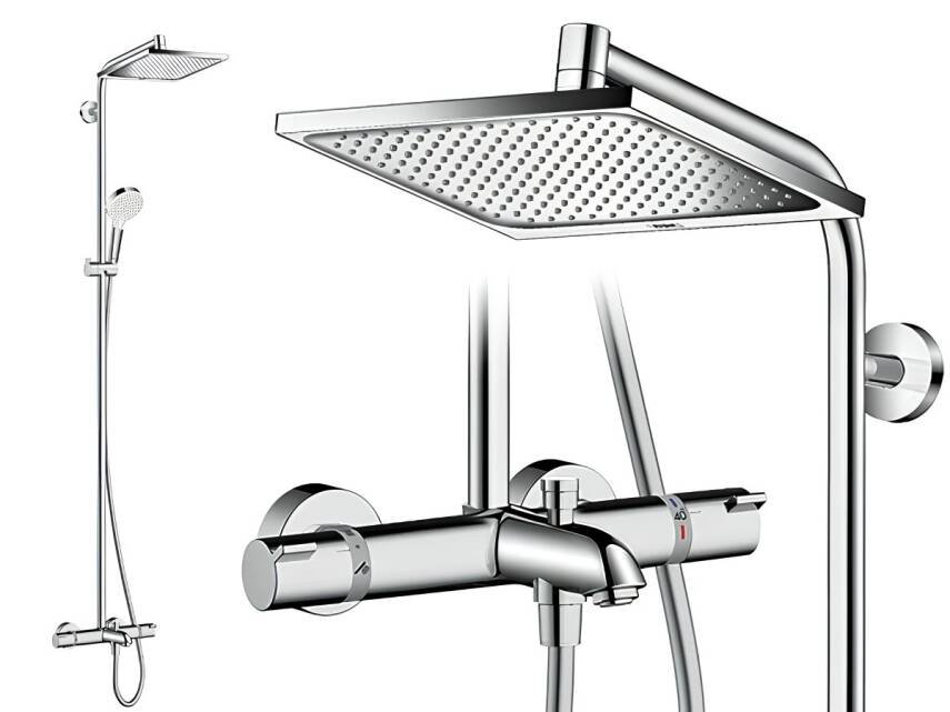 Hansgrohe Crometta 240 Duş Kolonu ve Termostatik Banyo Bataryası 27298000 - 2
