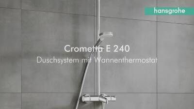 Hansgrohe Crometta 240 Duş Kolonu ve Termostatik Banyo Bataryası 27298000 - 5