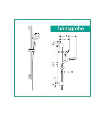 Hansgrohe Crometta Vario Sürgülü Duş Seti 26532400 - 2