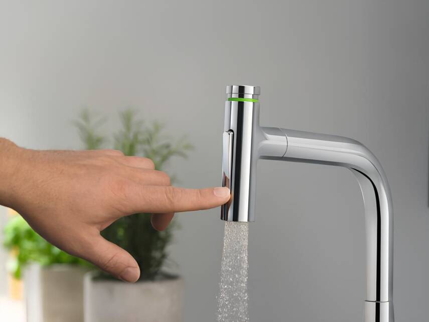 Hansgrohe Metris Select M71 Tek Kollu Eviye Bataryası Spiralli 73822000 - 3