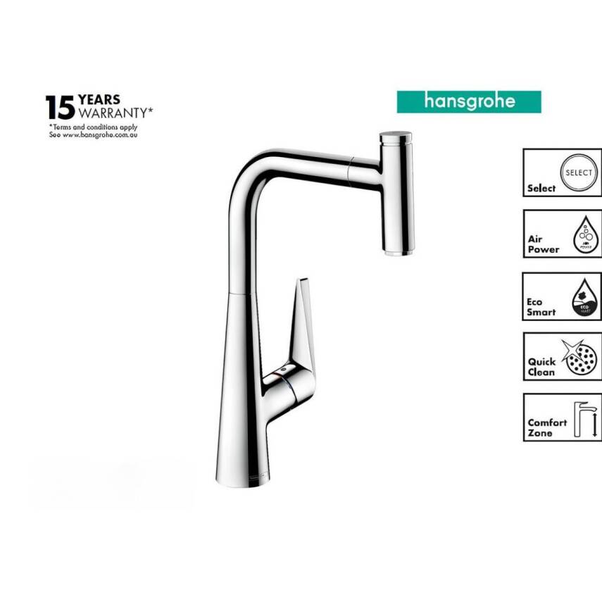 Hansgrohe Talis Select M51 Tek Kollu Eviye Bataryası Spiralli 72822000 - 1