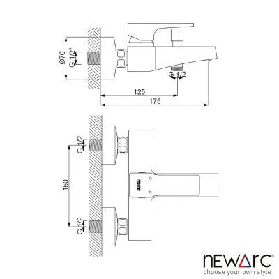 Newarc Aqua Altın Banyo Bataryası 941518 - 4