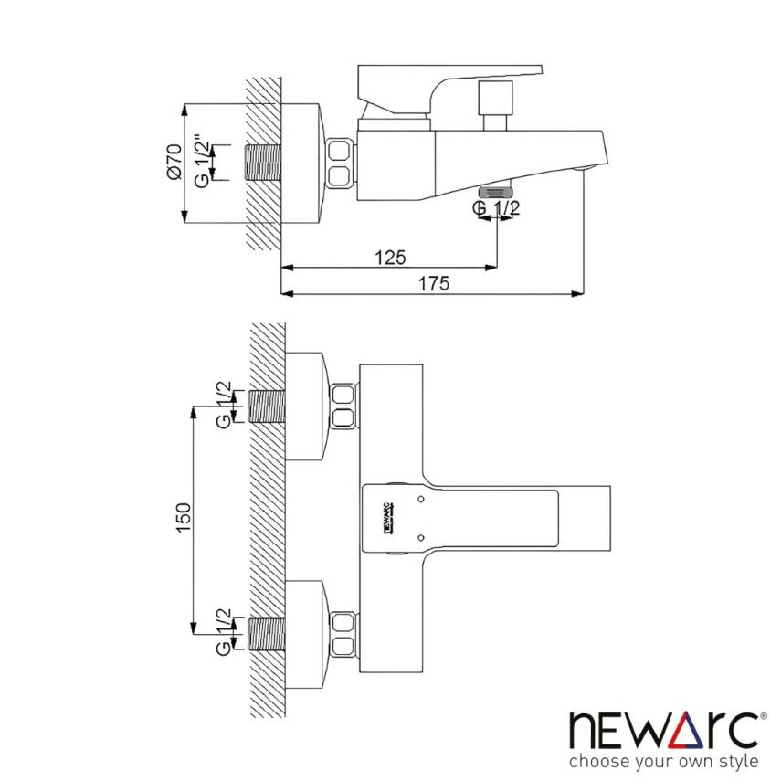 Newarc Aqua Altın Banyo Bataryası 941518 - 4