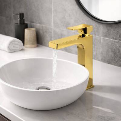 Newarc Aqua Altın Çanak Tipi Lavabo Bataryası 941008 - 2