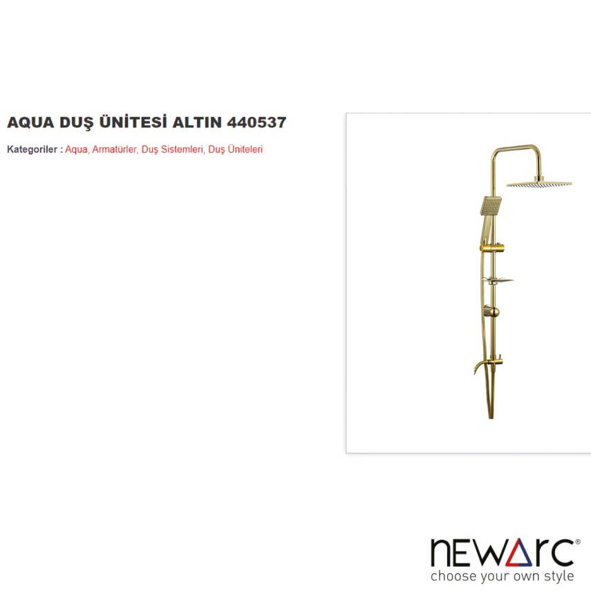 Newarc Aqua Altın Duş Ünitesi 440537 - 2