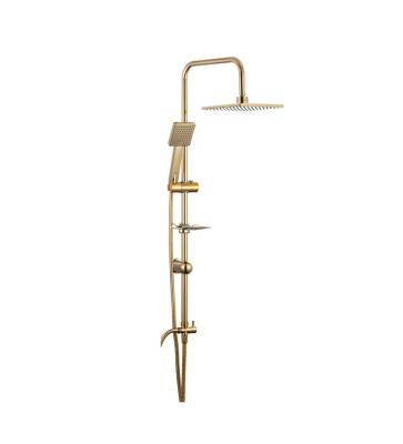 Newarc Aqua Altın Lavabo-Banyo Bataryası ve Duş Ünitesi 3'lü Set 941528-941518-440537 - 4