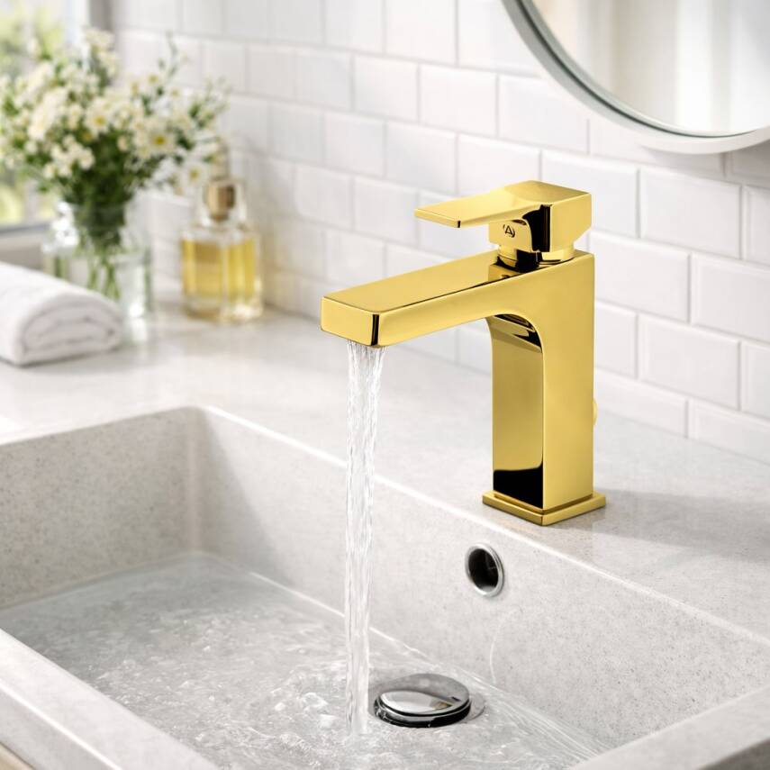 Newarc Aqua Altın Lavabo Bataryası 941528 - 2
