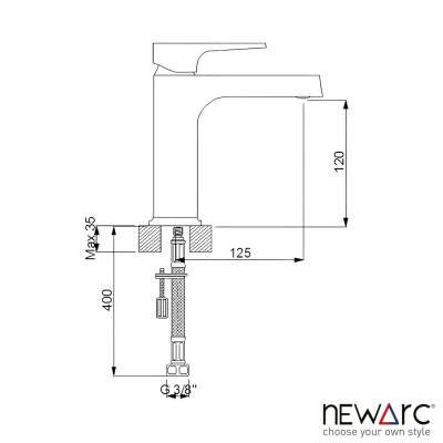 Newarc Aqua Altın Lavabo Bataryası 941528 - 4