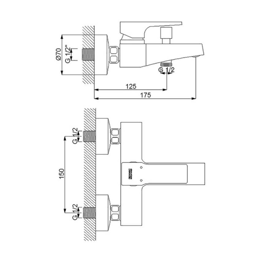 Newarc Aqua Beyaz Banyo Bataryası 941511W - 4