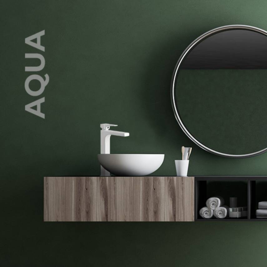Newarc Aqua Çanak Tipi Beyaz Lavabo Bataryası 941001W - 1