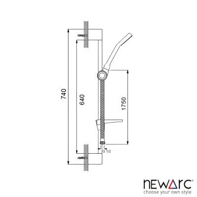 Newarc Aqua Krom Banyo Üst Takımı 430525 - 3