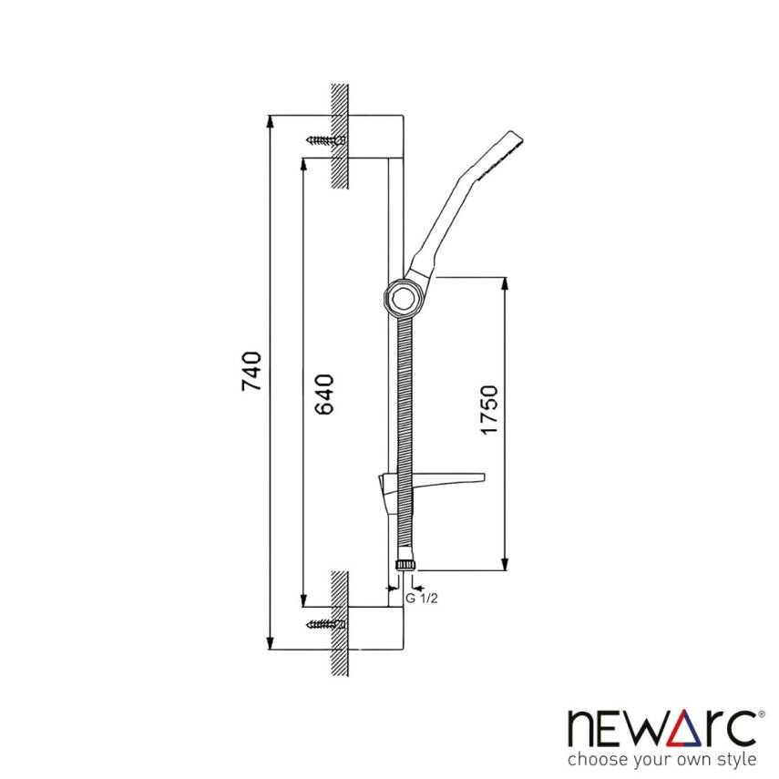 Newarc Aqua Krom Banyo Üst Takımı 430525 - 3