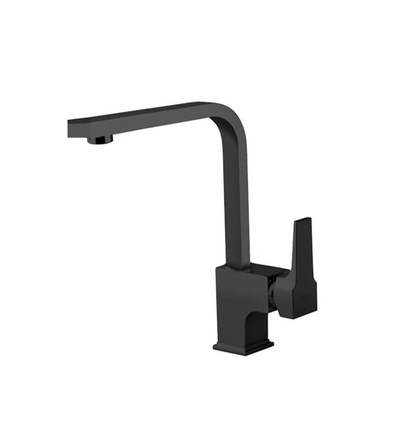Newarc Aqua Siyah Banyo-Lavabo-Eviye Bataryası 3'lü Set 941521B-941511B-941881LB - 3